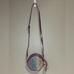 Rainbow Glitter Round Purse